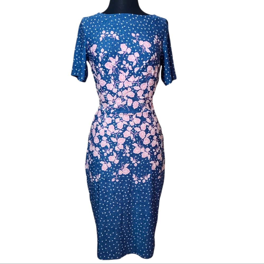 Lila Kass Chic Floral Bodycon Dress